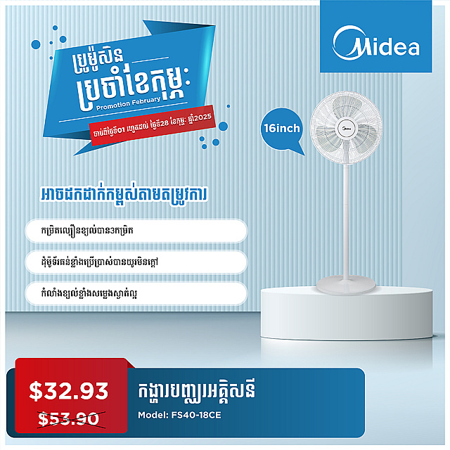 Midea Electric Fan (16